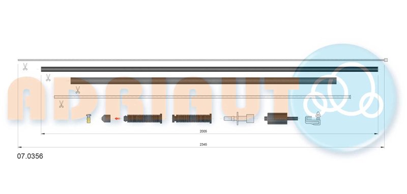Cablu acceleratie Adriauto 07.0356