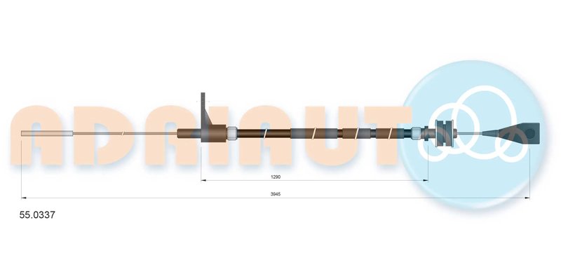 Cablu acceleratie Adriauto 55.0337