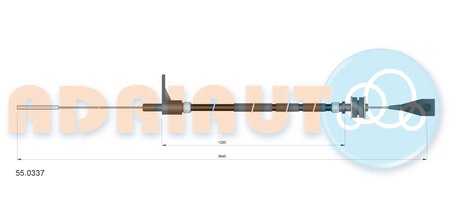 Cablu acceleratie Adriauto 55.0337