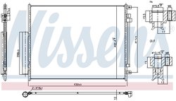 RADIATOR CLIMATIZARE NISSENS 940972 - Compatibil cu ALFA ROMEO