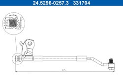 FURTUN FRANA ATE 24.5296-0257.3 - Compatibil cu HYUNDAI