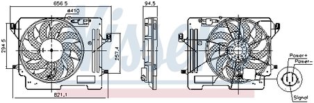 Ventilator radiator racire Nissens 850080