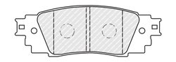 SET PLACUTE FRANA FERODO FDB5122 - Compatibil cu TOYOTA
