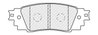 SET PLACUTE FRANA FERODO FDB5122 - Compatibil cu TOYOTA