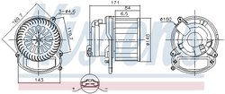 Ventilator habitaclu Nissens 87635