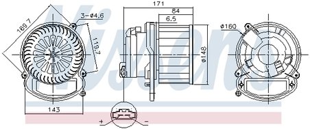 VENTILATOR HABITACLU NISSENS 87635 - Compatibil cu RENAULT