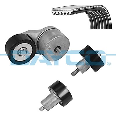 SET CUREA TRANSMISIE CU CANELURI DAYCO KPV418HD - Compatibil cu DAF