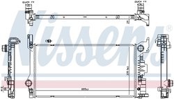 Radiator racire motor Nissens 606565