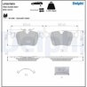 Set placute frana Delphi LP5078EV