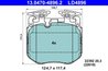 Set placute frana ATE 13.0470-4896.2