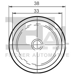 CLIPS, ACOPERIRE DECORATIVA SI PROTECTIE FA1 11-10024.25 - Compatibil cu AUDI