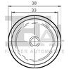 CLIPS, ACOPERIRE DECORATIVA SI PROTECTIE FA1 11-10024.25 - Compatibil cu AUDI