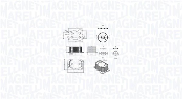 Radiator ulei / termoflot Magneti Marelli 350300000900
