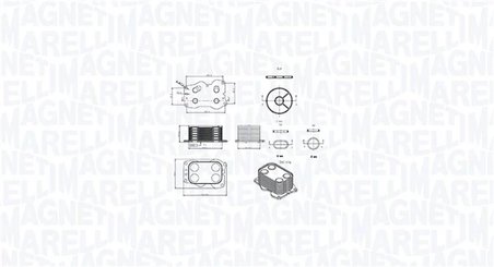 Radiator ulei / termoflot Magneti Marelli 350300000900