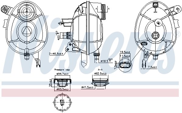 Vas expansiune lichid racire Nissens 996201