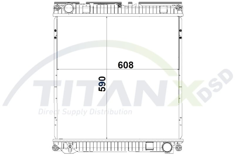 Radiator racire motor TITANX RX139016