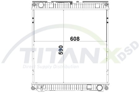Radiator racire motor TITANX RX139016