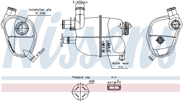 VAS EXPANSIUNE LICHID RACIRE NISSENS 996302 - Compatibil cu SMART
