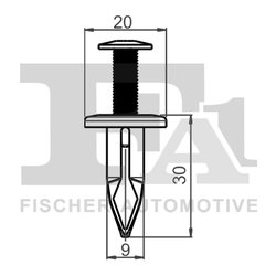 clips, acoperire decorativa si protectie FA1 77-30003.5