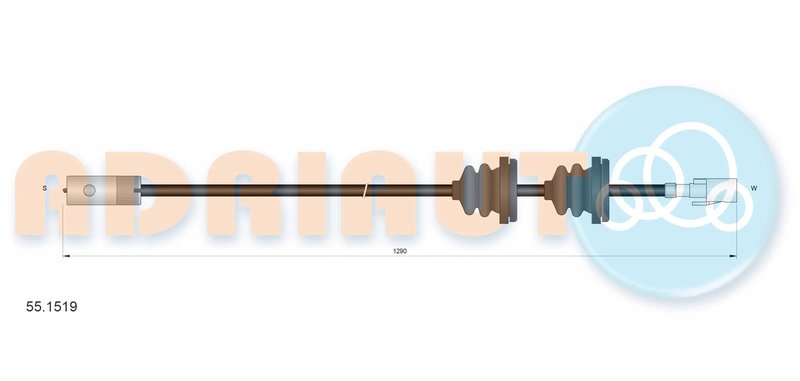 ARBORE TAHOMETRU ADRIAUTO 55.1519 - Piesa auto compatibila cu mai multe marci