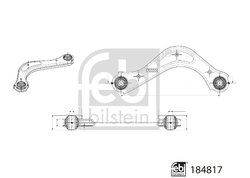 BRAT SUSPENSIE FEBI BILSTEIN 184817 - Compatibil cu HYUNDAI, KIA