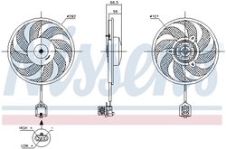 VENTILATOR RADIATOR RACIRE NISSENS 85596 - Compatibil cu CHEVROLET, OPEL, VAUXHALL