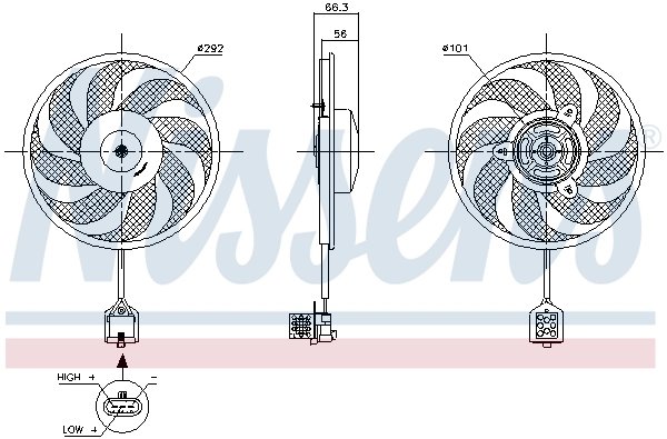 Ventilator radiator racire Nissens 85596