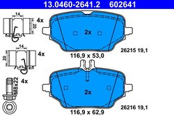 Set placute frana ATE 13.0460-2641.2