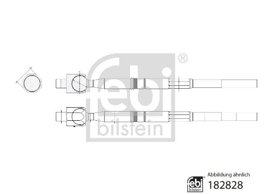 BIELETA DIRECTIE FEBI BILSTEIN 182828 - Compatibil cu ISUZU