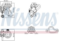 SUPAPA EGR NISSENS 98344 - Compatibil cu MERCEDES-BENZ