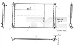 Radiator racire motor TYC 770-0003