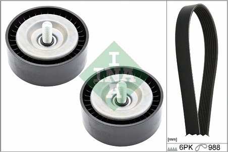 Set curea transmisie cu caneluri INA 529 0558 10