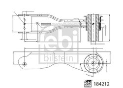 Brat suspensie Febi Bilstein 184212