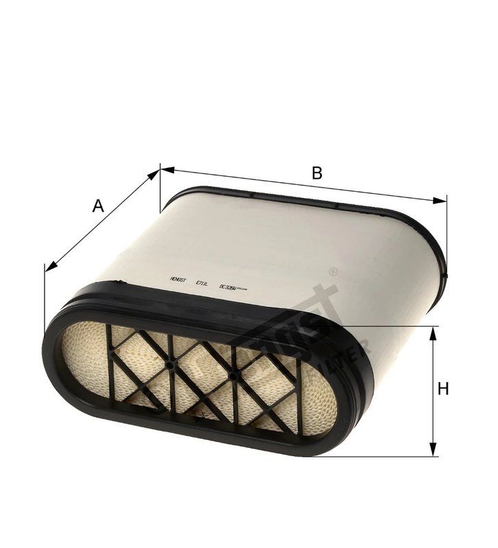 FILTRU AER HENGST FILTER E711L - Compatibil cu JOHN DEERE