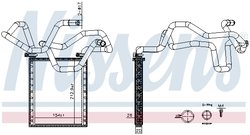 SCHIMBATOR CALDURA INCALZIRE HABITACLU NISSENS 707305 - Compatibil cu TOYOTA
