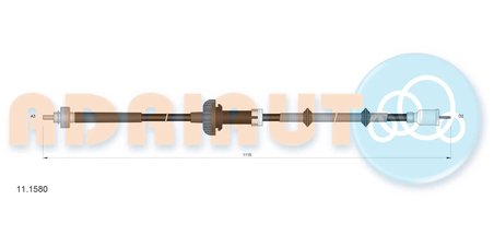 ARBORE TAHOMETRU ADRIAUTO 11.1580 - Piesa auto compatibila cu mai multe marci