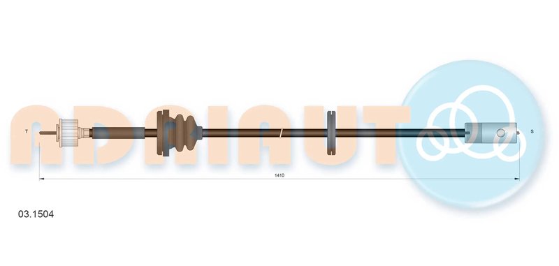 ARBORE TAHOMETRU ADRIAUTO 03.1504 - Piesa auto compatibila cu mai multe marci