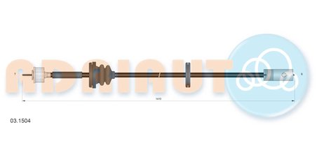 ARBORE TAHOMETRU ADRIAUTO 03.1504 - Piesa auto compatibila cu mai multe marci