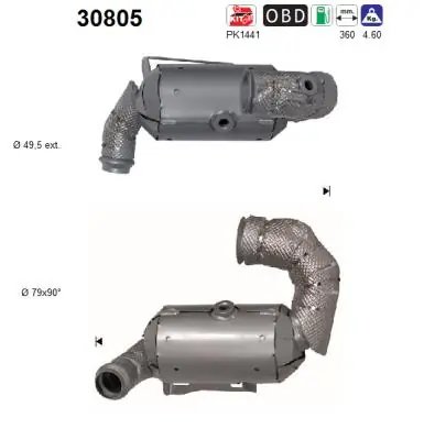 CATALIZATOR AS 30805 - Compatibil cu RENAULT