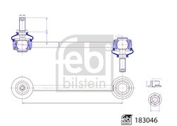 Bieleta stabilizator Febi Bilstein 183046