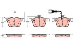 Set placute frana TRW GDB2358