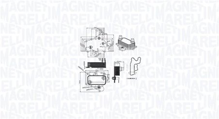RADIATOR ULEI / TERMOFLOT MAGNETI MARELLI 350300000400 - Compatibil cu FIAT, JEEP, OPEL, VAUXHALL