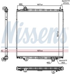 Radiator racire motor Nissens 606691