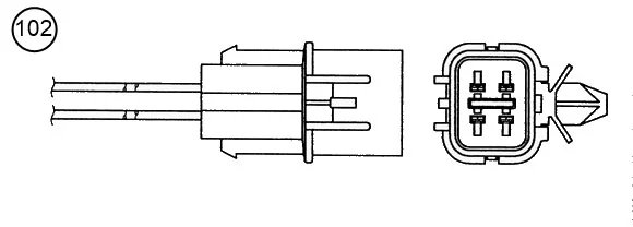 SONDA LAMBDA NTK 92280 - Piesa auto compatibila cu mai multe marci