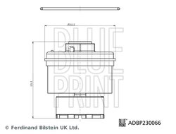 Filtru combustibil Blue Print ADBP230066