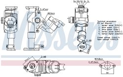 SUPAPA EGR NISSENS 98423 - Compatibil cu BMW