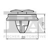 clips, acoperire decorativa si protectie FA1 21-40043.25