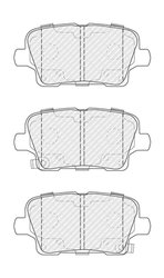 Set placute frana Ferodo FDB5202