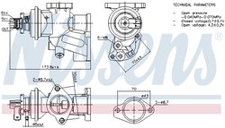 SUPAPA EGR NISSENS 98475 - Compatibil cu OPEL, VAUXHALL