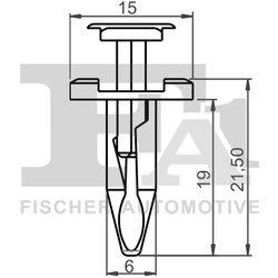 CLIPS, ACOPERIRE DECORATIVA SI PROTECTIE FA1 13-30011.10 - Compatibil cu FIAT, FORD, FORD USA